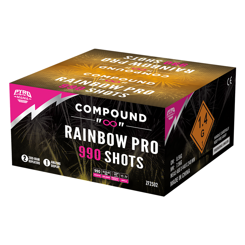 Rainbow Pro 990 샷 로마 양초 화합물 케이크 ZF2502